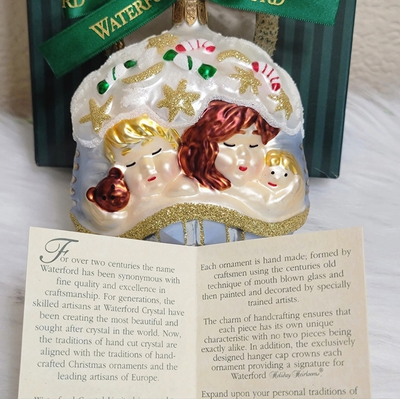 WATERFORD HOLIDAY HEIRLOOMS SNUG IN THEIR BEDS ORNAMENT - Picture 3 of 16
